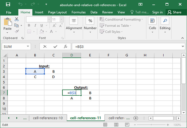 make a value absolute in excel for mac