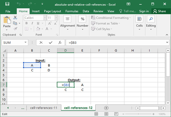 lock formula in excel for mac