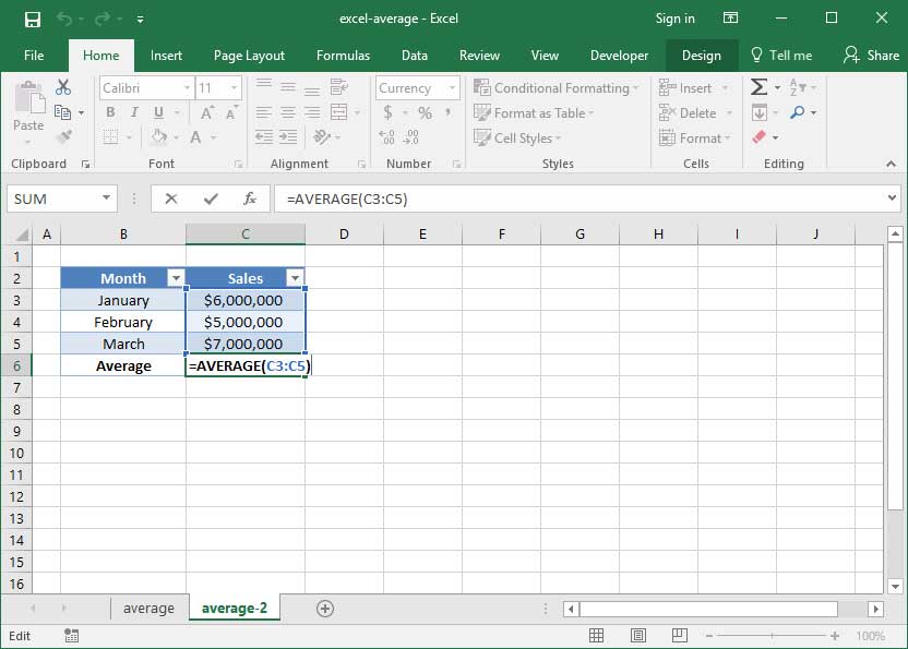 How To Find The Average Of Cells In Excel