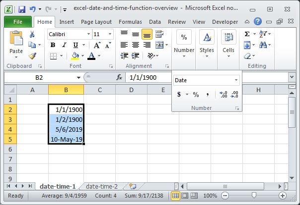 Date and Time Function Overview | Deskbright