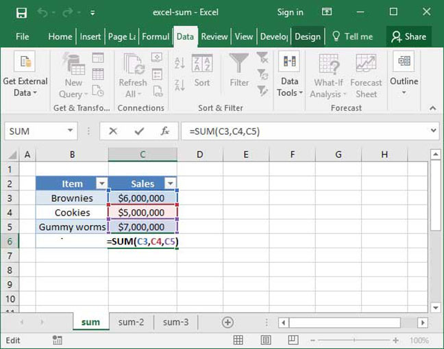 Using Excel s SUM Function Deskbright Using Excel s SUM Function Deskbright