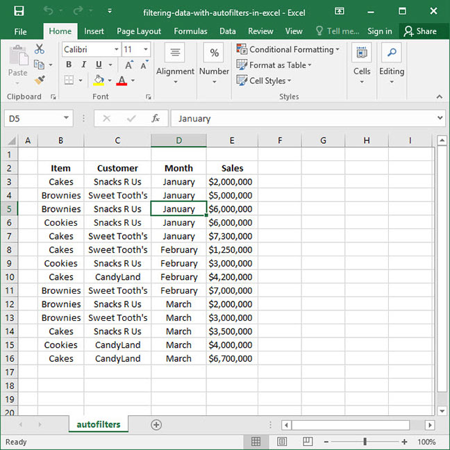 Filtering Data With Autofilters In Excel Deskbright 6060