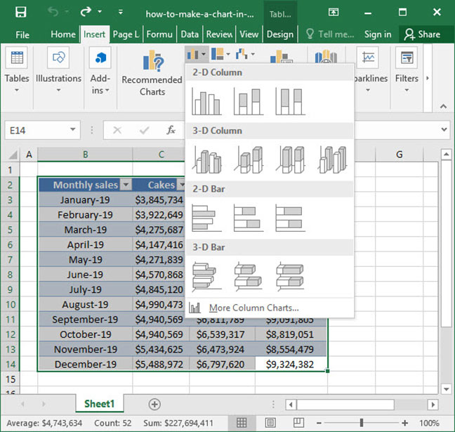 Make A Chart On Articles