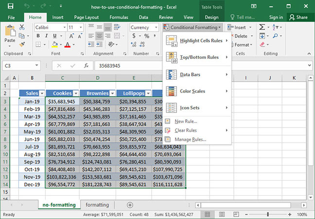 Conditional Formatting Not Available In Excel